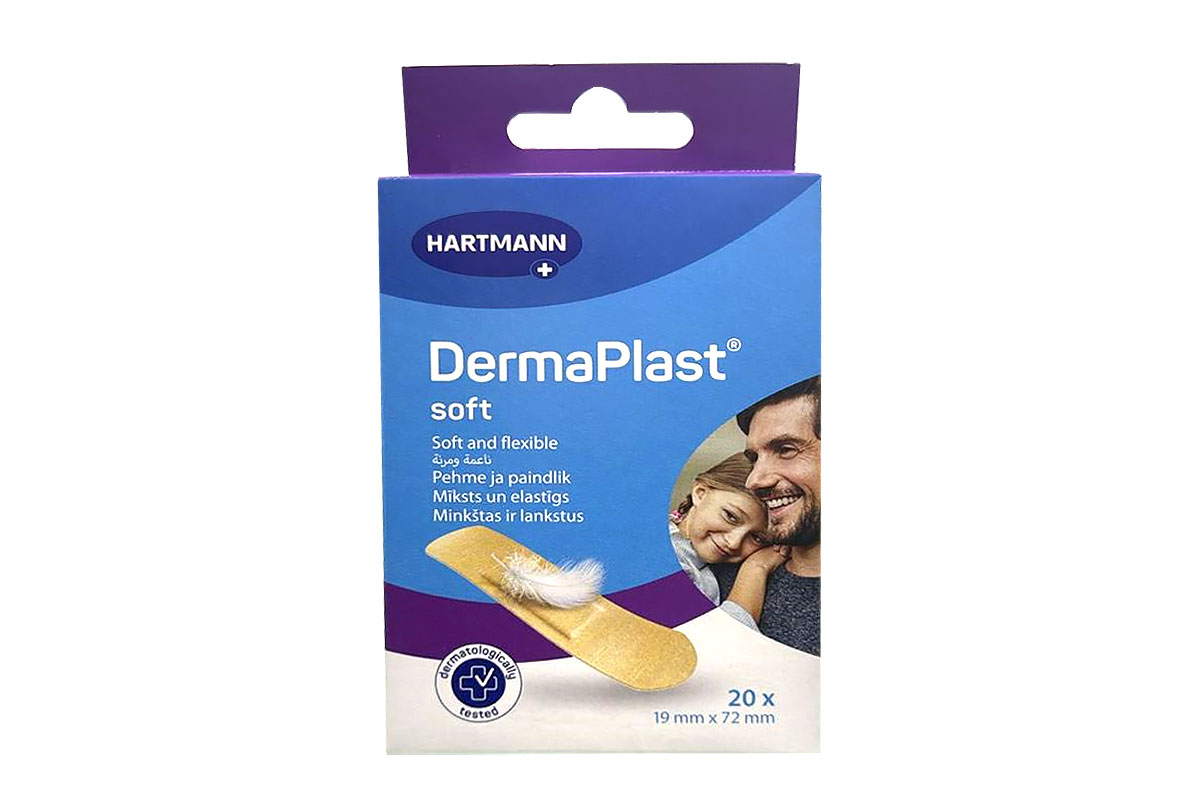 HARTMANN DERMAPLAST SOFT AND FLEXIBLE 20 PLASTERS - Apotek Plus Pharmacy