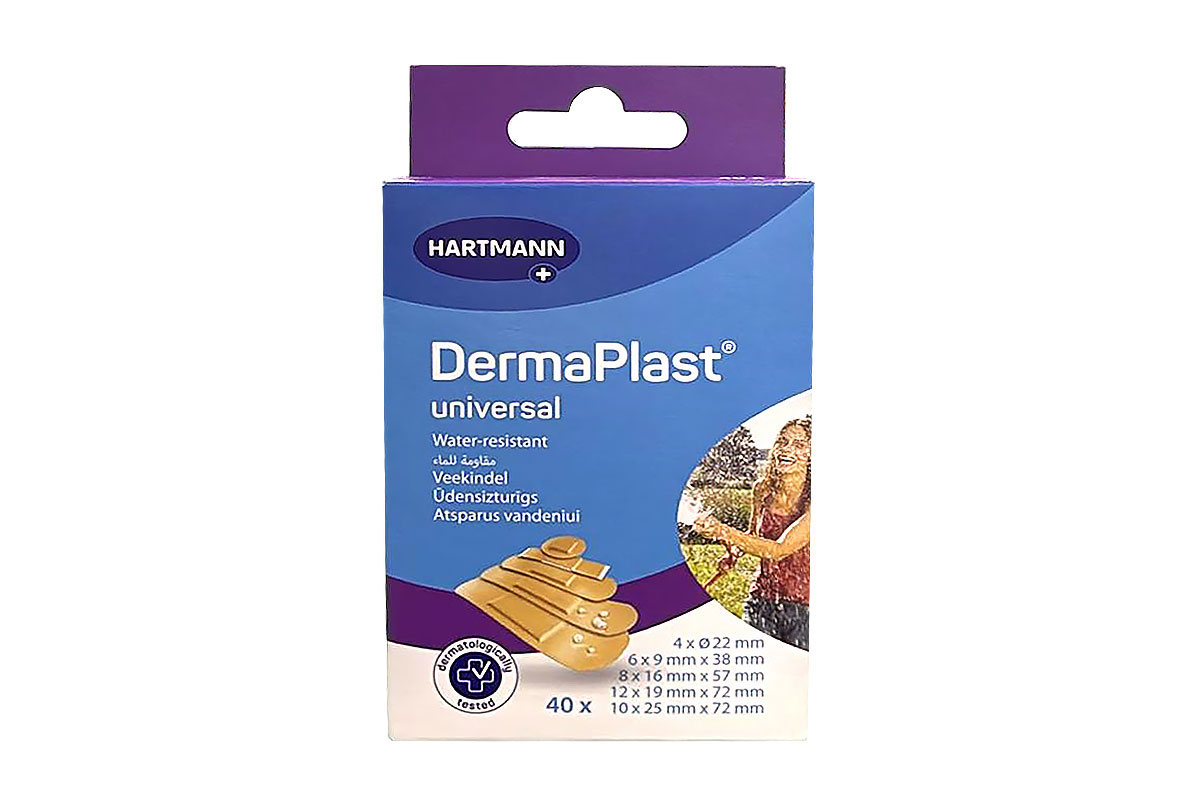 HARTMANN DERMAPLAST UNIVERSAL WATER RESISTANT MIX 40 PLASTERS - Apotek Plus Pharmacy