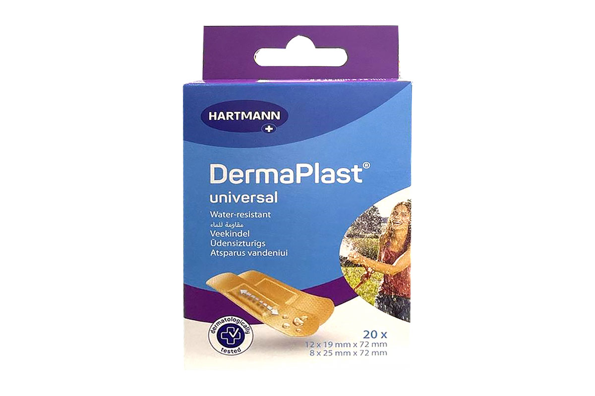 HARTMANN DERMAPLAST UNIVERSAL WATER RESISTANT MIX 20 PLASTERS - Apotek Plus Pharmacy