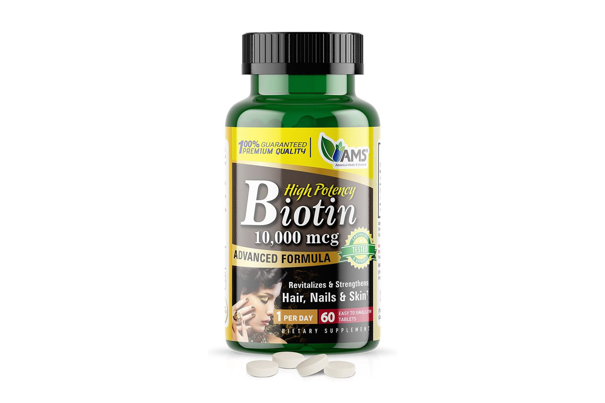 AMS BIOTIN HIGH POTENCY 10000MCG 60 TABLETS - Apotek Plus Pharmacy