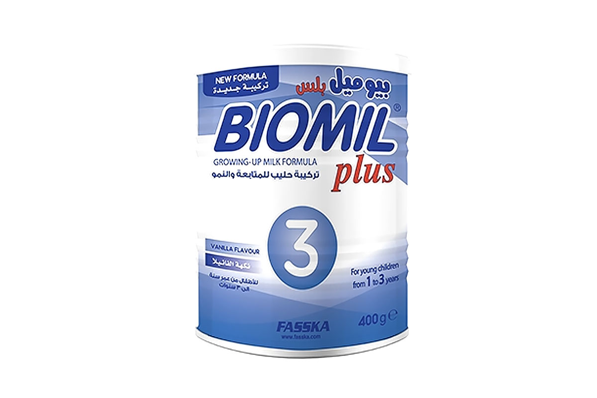BIOMIL PLUS NO 3 MILK FROM 1 YEAR TO 3 YEARS VANNILA FLAVOUR 400GM - Apotek Plus Pharmacy