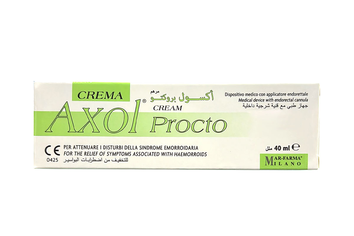 AXOL PROCTO FOR HAEMORROIDS CREAM 40ML - Apotek Plus Pharmacy