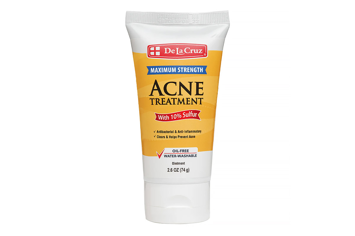 DE LA CRUZ ACNE TREATMENT WITH 10% SULFUR OINTMENT 74GM - Apotek Plus Pharmacy