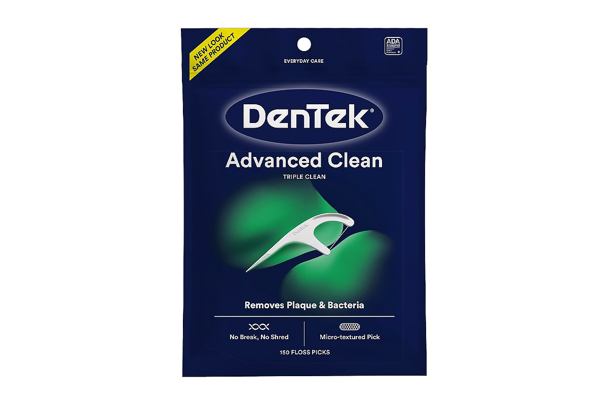 DENTEK TRIPLE ADVANCED CLEAN 150 FLOSS PICKS - Apotek Plus Pharmacy