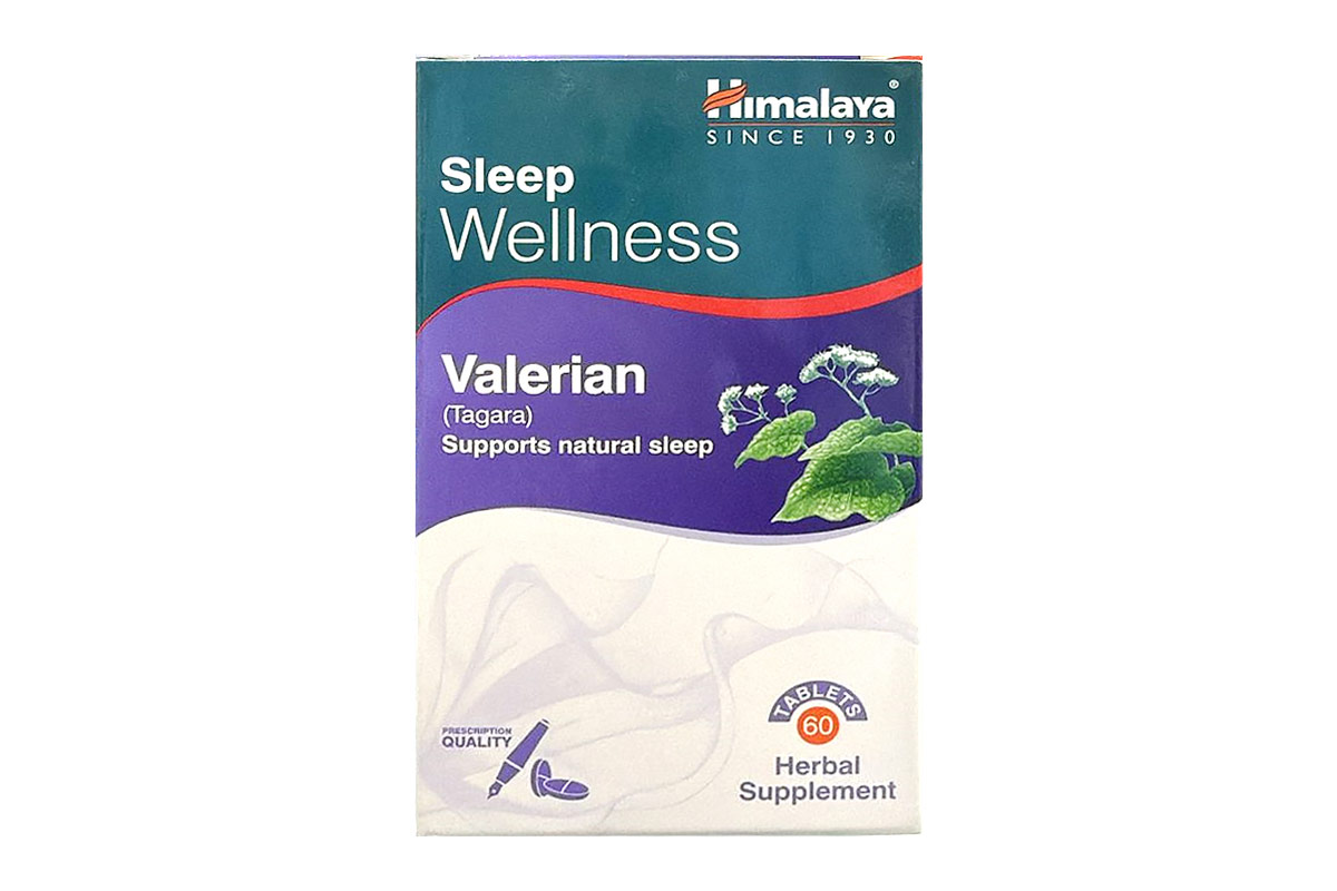 HIMALAYA SLEEP WELLNESS VALERIAN TAGARA 60 TABLETS - Apotek Plus Pharmacy