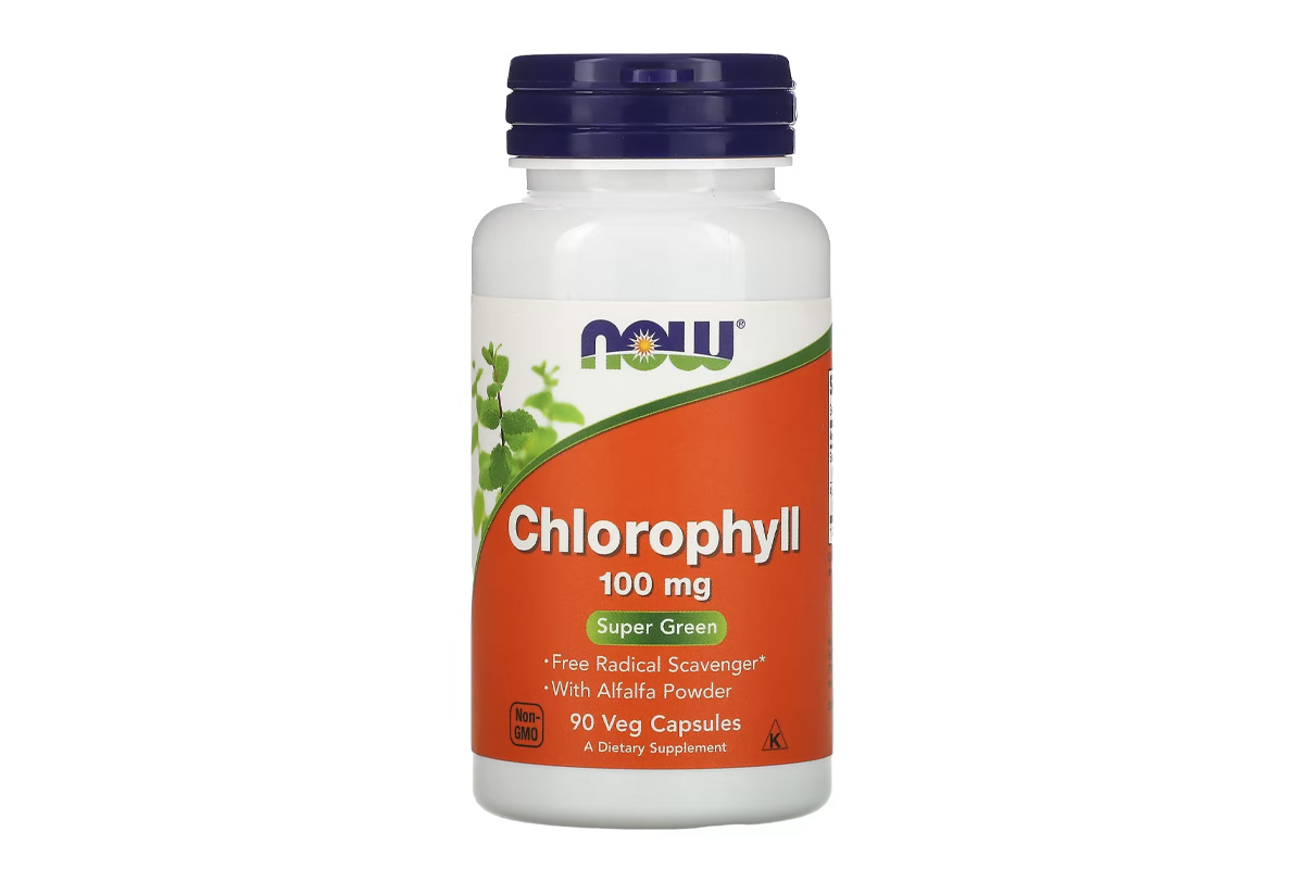NOW CHLOROPHYLL 100MG 90 VEG CAPSULES - Apotek Plus Pharmacy