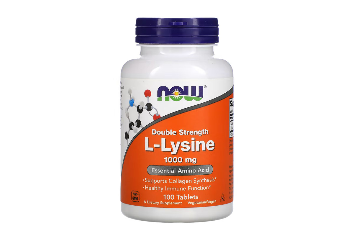 NOW L LYSINE DOUBLE STRENGTH 1000MG 100 TABLETS - Apotek Plus Pharmacy