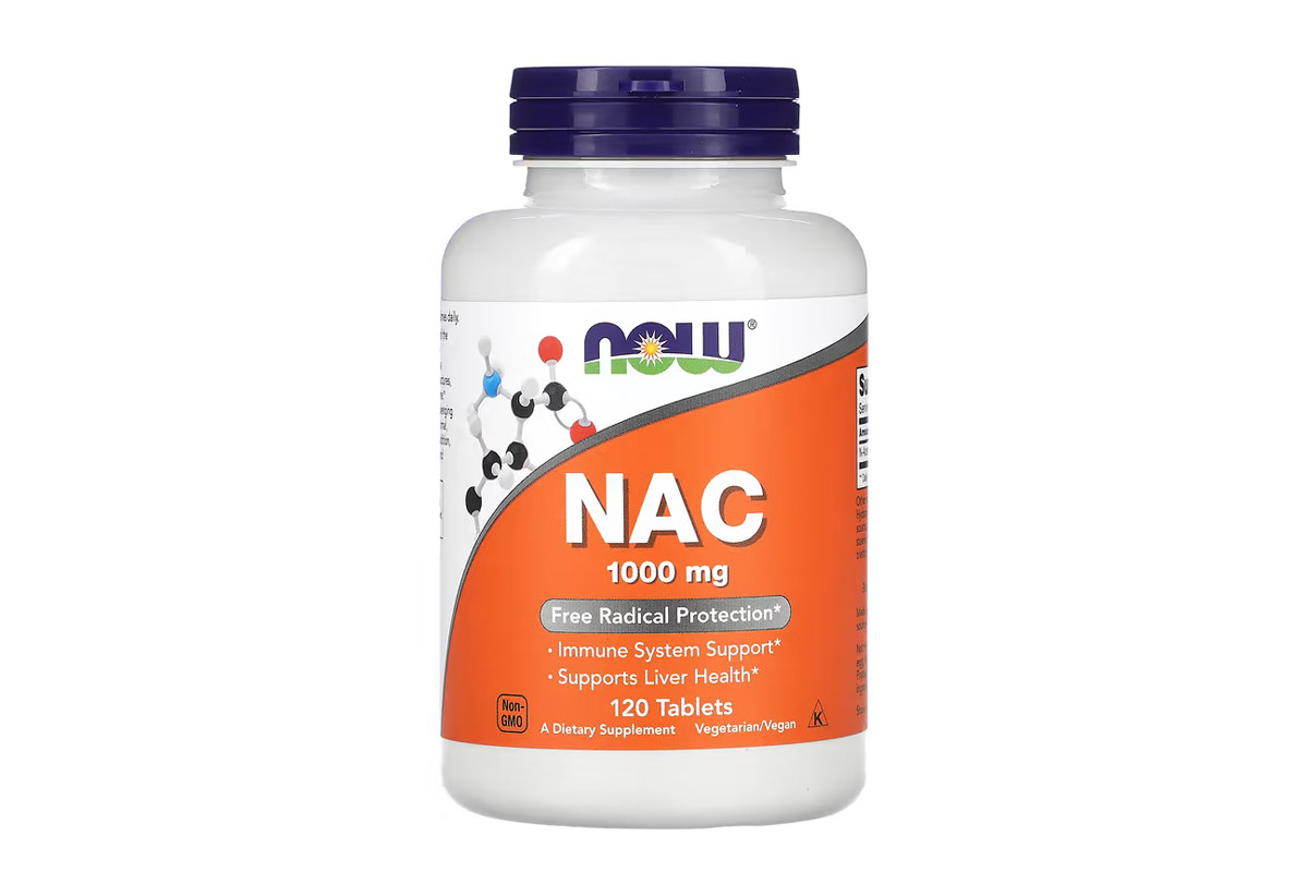 NOW NAC N ACETYL CYSTEINE 1000MG 120 TABLETS - Apotek Plus Pharmacy
