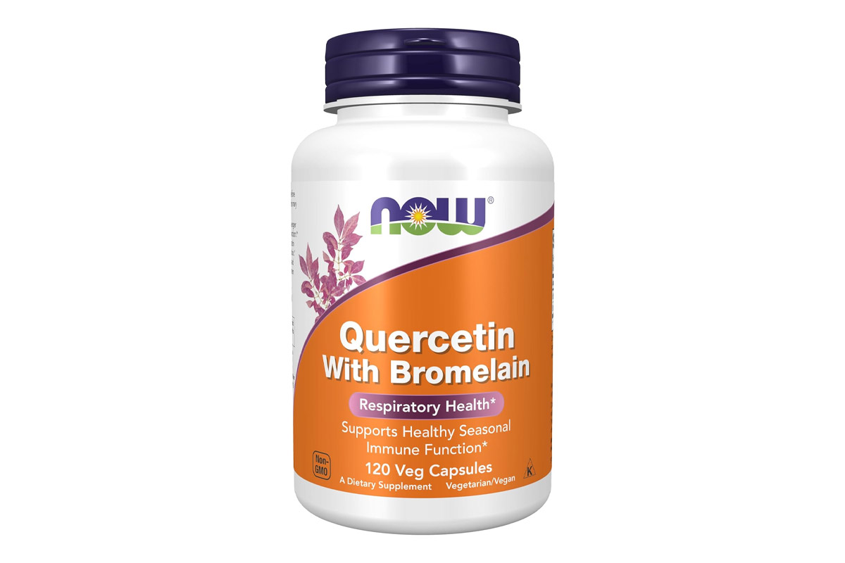 NOW QUERCETIN WITH BROMELAIN 120 VEG CAPSULES - Apotek Plus Pharmacy