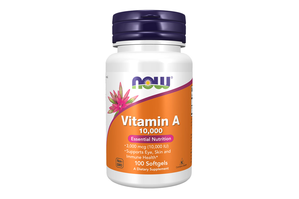NOW VITAMIN A 10000 IU 100 SOFTGELS - Apotek Plus Pharmacy