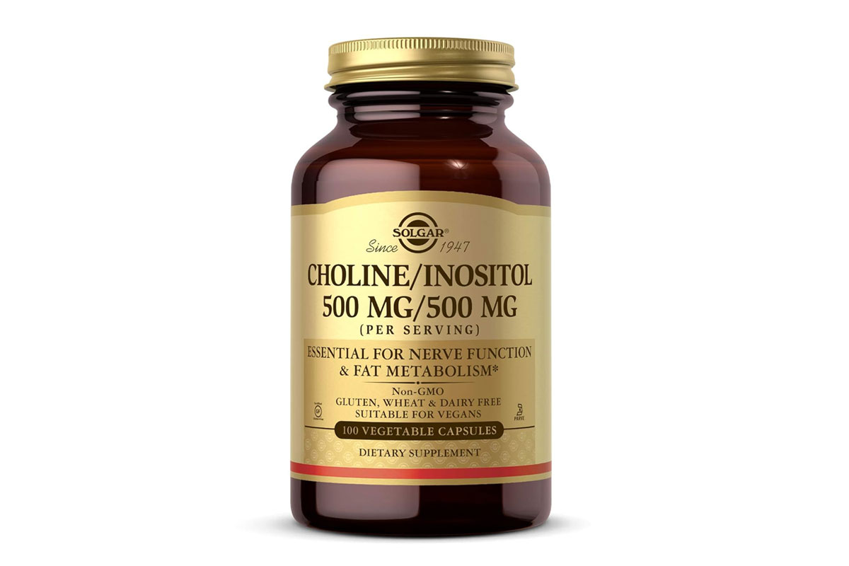 SOLGAR CHOLINE 500MG AND INOSITOL 500MG 100 VEGETABLE CAPSULES - Apotek Plus Pharmacy