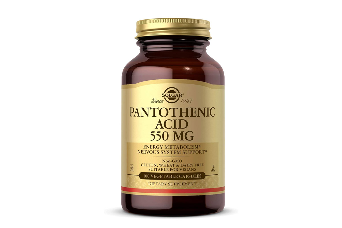 SOLGAR PANTOTHENIC ACID 550MG 100 VEGETABLE CAPSULES - Apotek Plus Pharmacy