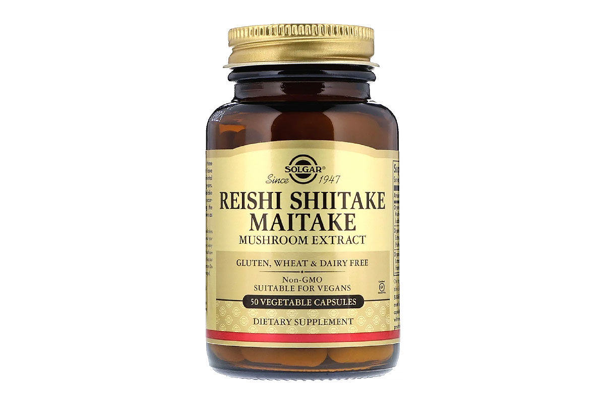 SOLGAR REISHI SHIITAKE MAITAKE 50 VEGETABLE CAPSULES - Apotek Plus Pharmacy
