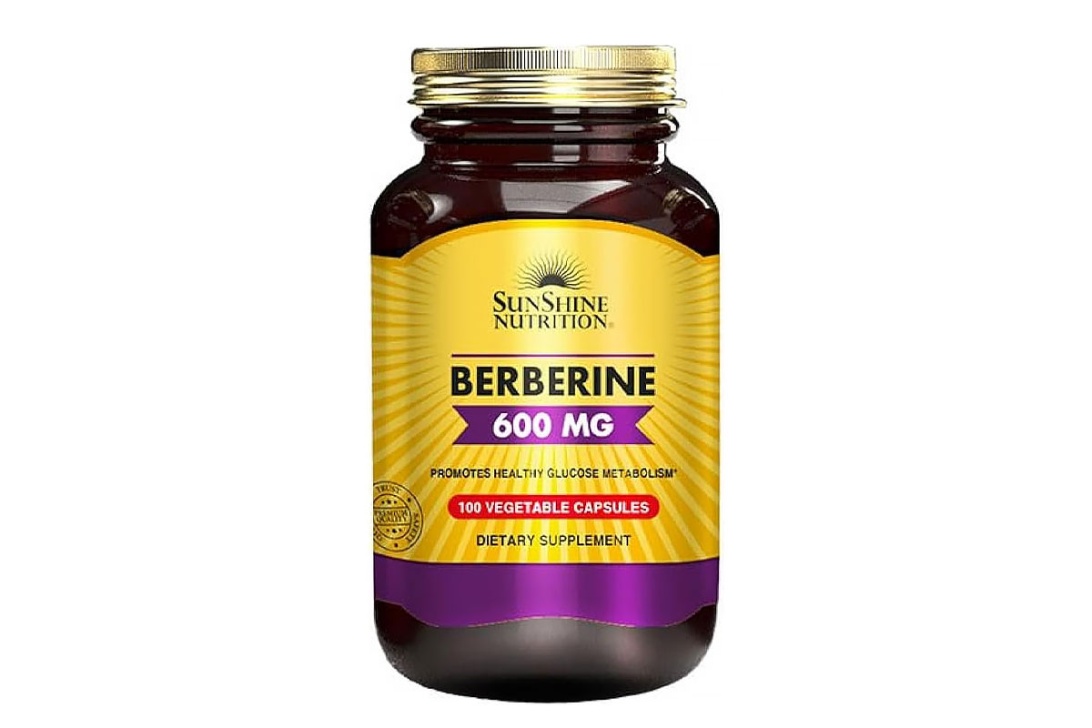 SUNSHINE NUTRITION BERBERINE 600MG 100 VEGETABLE CAPSULES - Apotek Plus Pharmacy