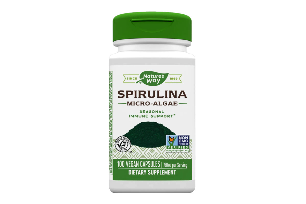 NATURES WAY SPIRULINA  760MG 100 VEGAN CAPSULES - Apotek Plus Pharmacy