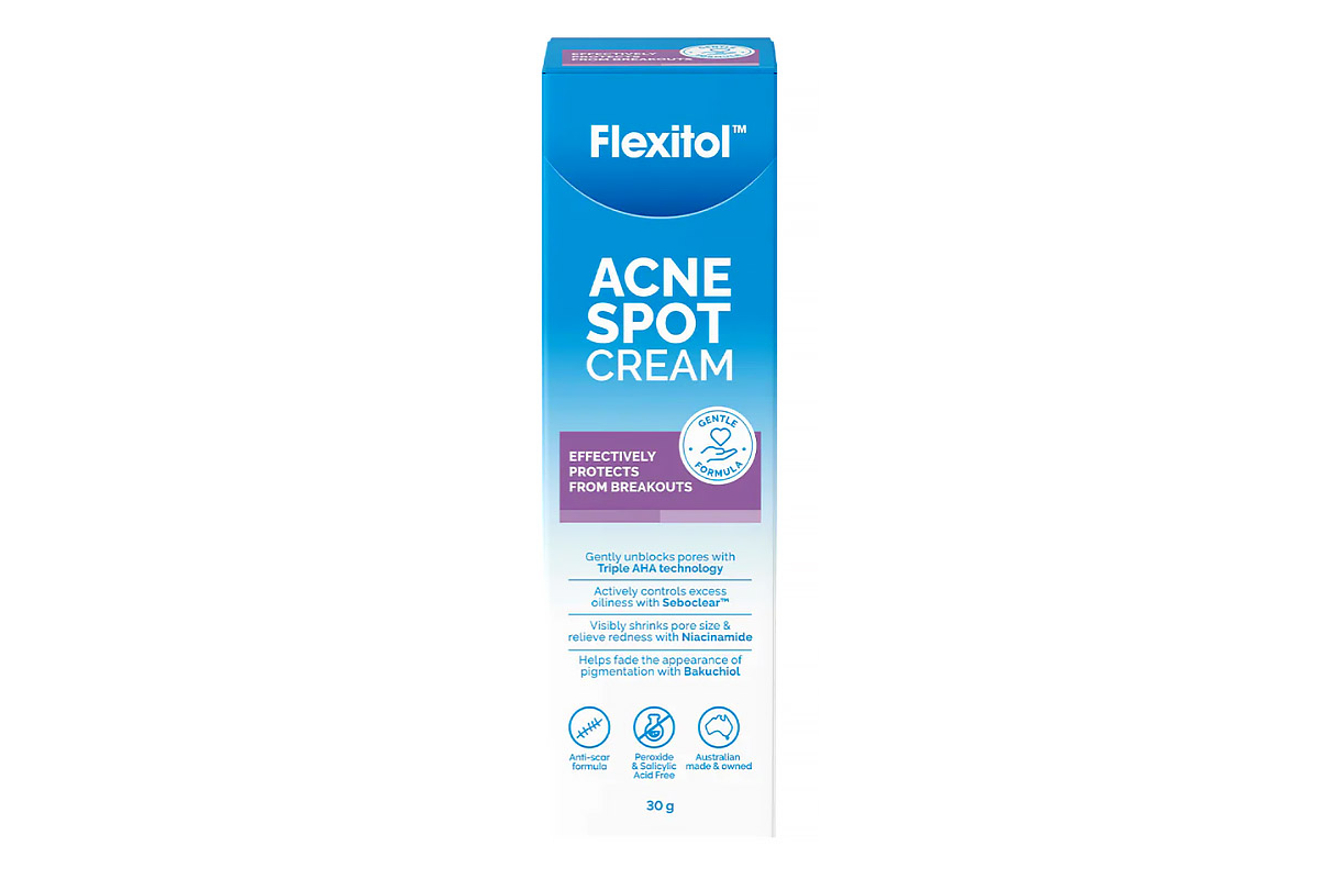 FLEXITOL ACNE SPOT CREAM 30 GM - Apotek Plus Pharmacy