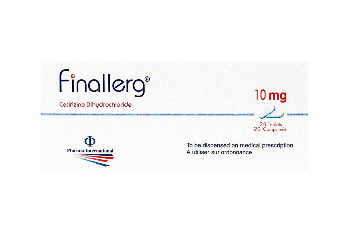 FINALLERG CETRIZINE 10MG 10 TABLETS - Apotek Plus Pharmacy