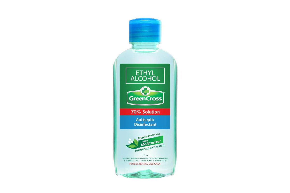 GREENCROSS 70% ETHYL ALCOHOL SOLUTION 150ML - Apotek Plus Pharmacy
