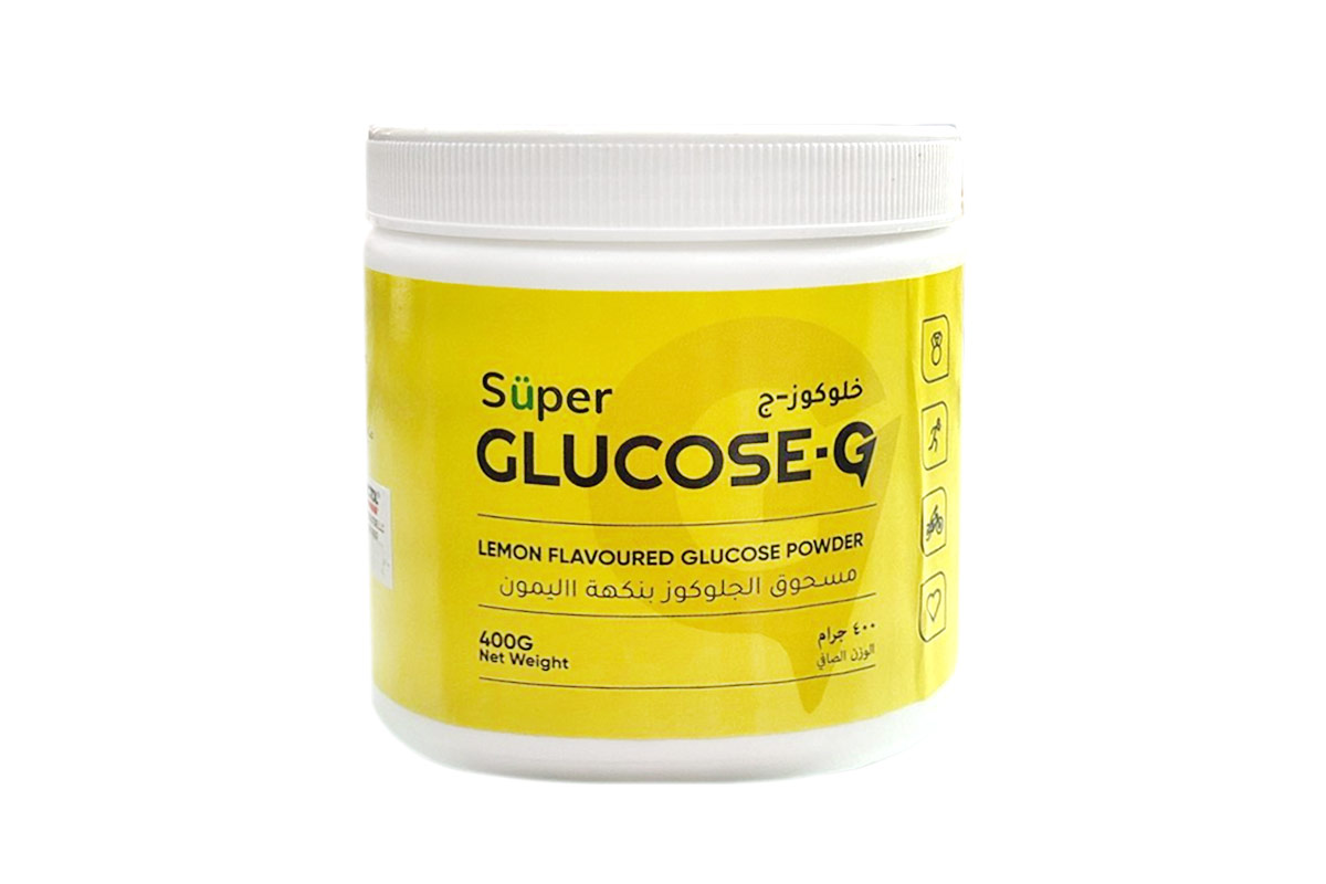 SUPER GLUCOSE G POWDER LEMON FLAVOUR 400GM - Apotek Plus Pharmacy