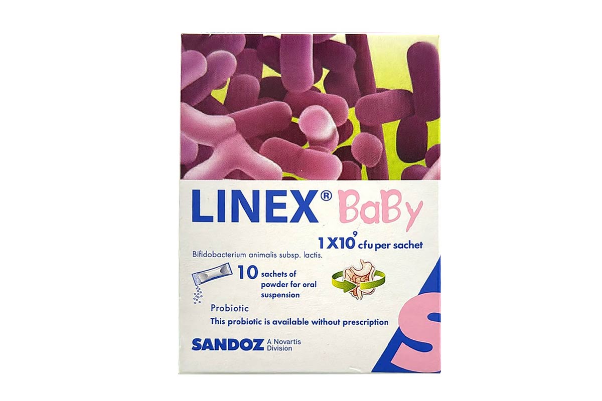 LINEX BABY PROBIOTIC 100MG 10 SACHETS - Apotek Plus Pharmacy