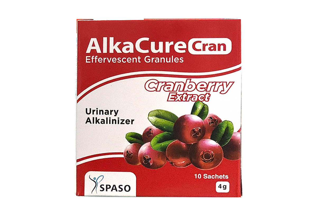 ALKACURE URINARY ALKALINIZER GRANULES CRANBERRY EXTRACT 10 SACHETS - Apotek Plus Pharmacy