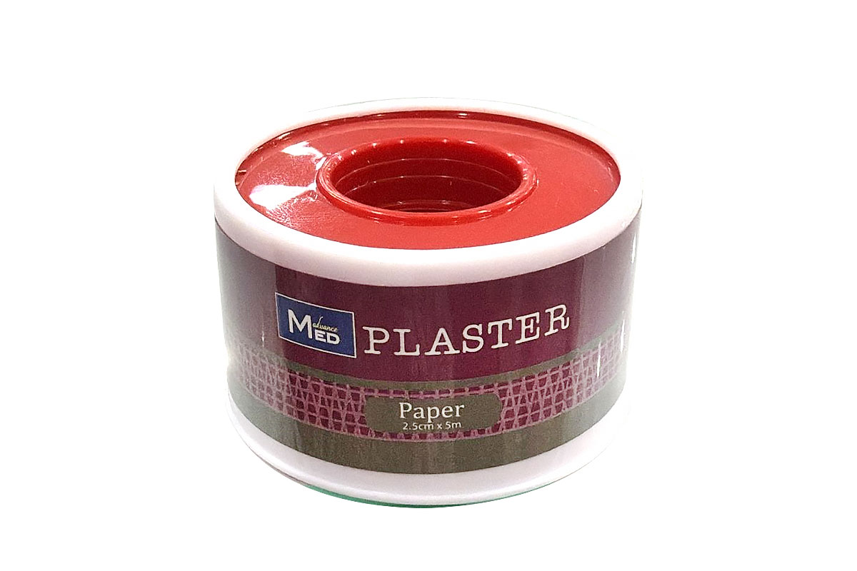 ADVANCEMED PAPER PLASTER 2.5CMX5M ONE PIECE - Apotek Plus Pharmacy