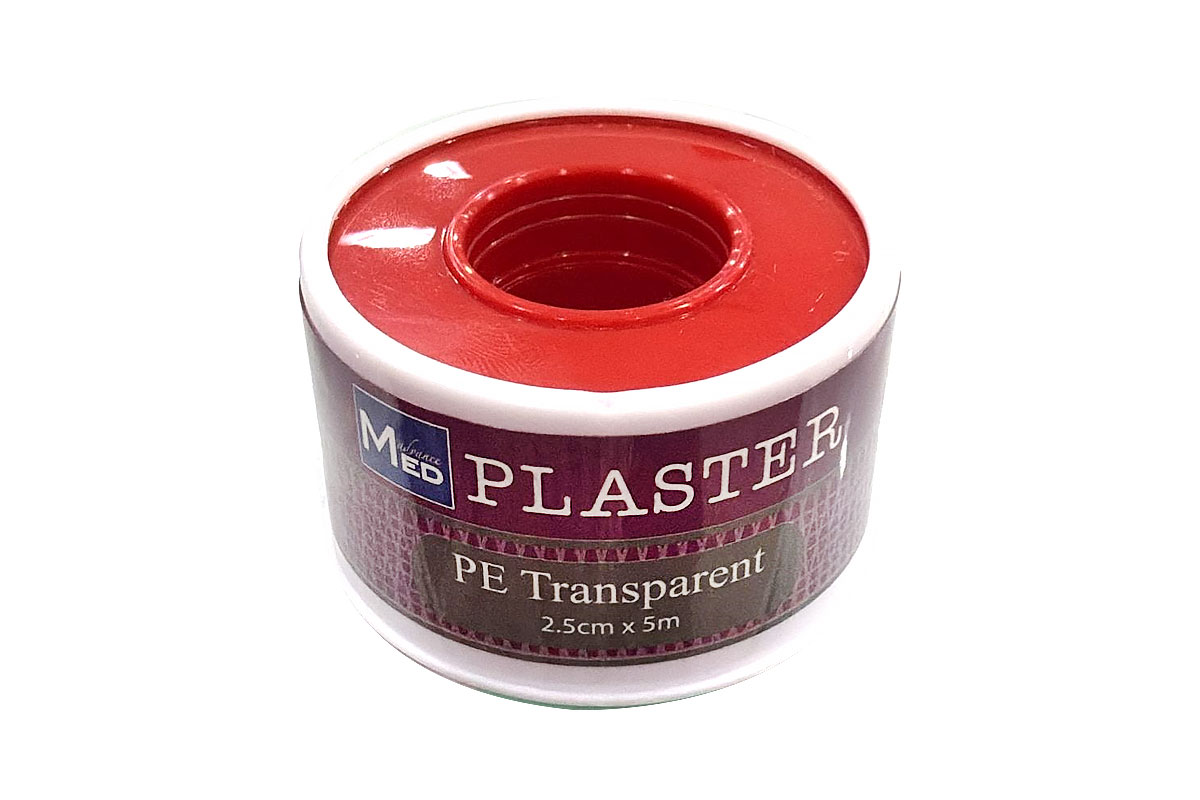ADVANCEMED PE TRANSPARENT PLASTER 2.5CMX5M ONE PIECE - Apotek Plus Pharmacy