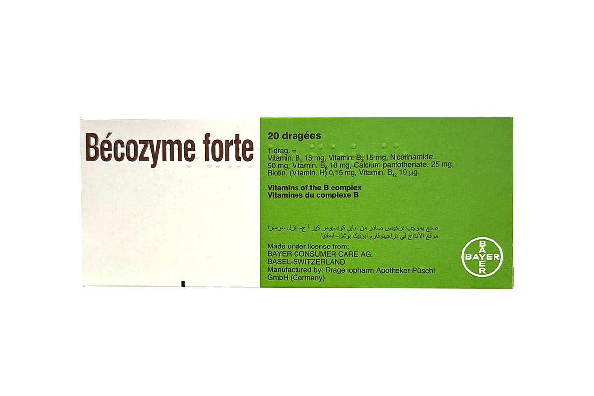 BECOZYME FORTE 20 DRAGEES - Apotek Plus Pharmacy