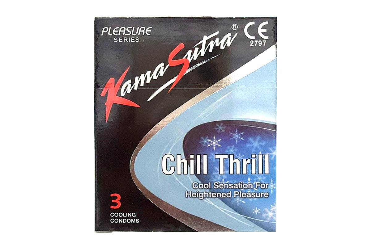 KAMASUTRA CHILL THRILL CONDOMS 3 PIECES - Apotek Plus Pharmacy