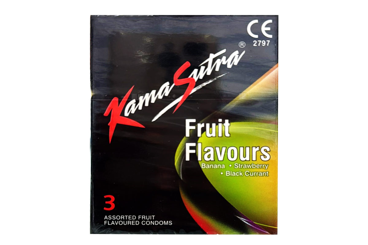 KAMASUTRA FRUIT FLAVOURS CONDOMS 3 PIECES - Apotek Plus Pharmacy