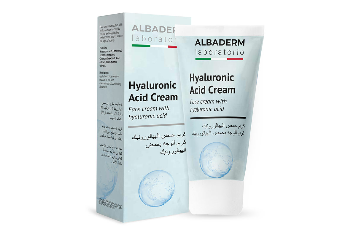 ALBADERM HYALURONIC ACID FACE CREAM 100ML - Apotek Plus Pharmacy