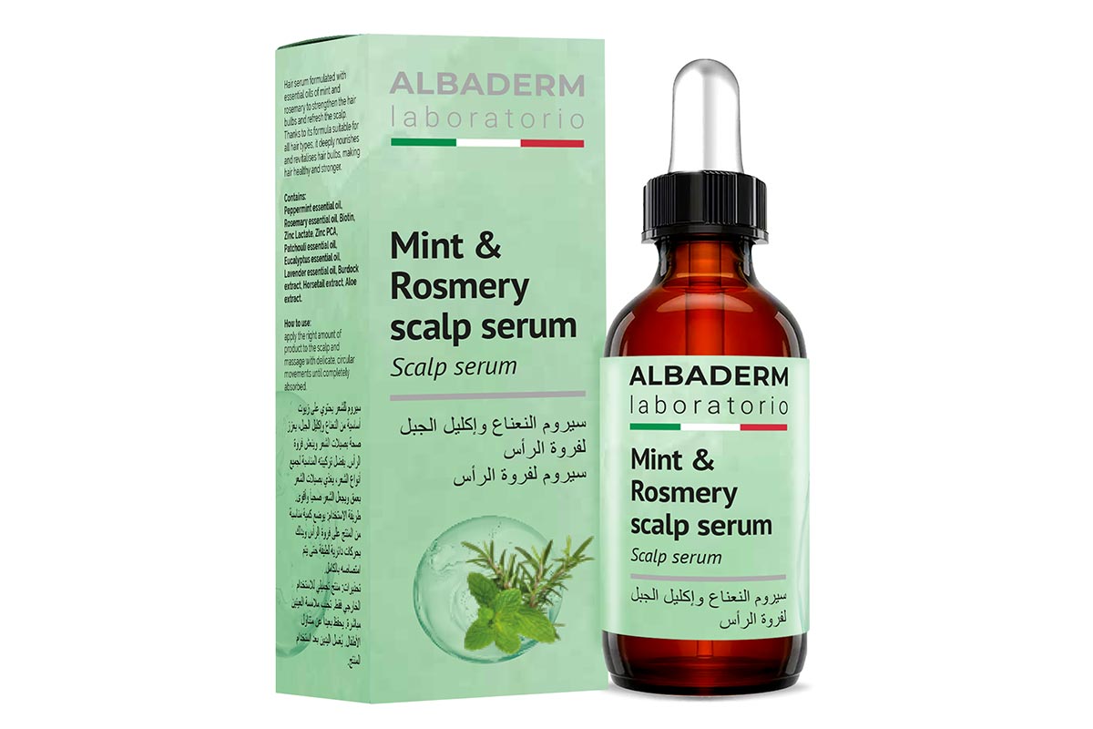 ALBADERM MINT AND ROSEMARY SCALP SERUM 50 ML - Apotek Plus Pharmacy