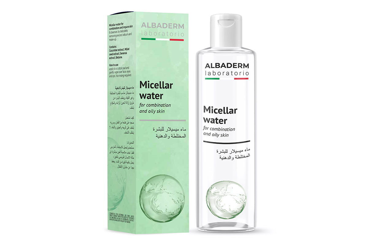 ALBADERM MICELLAR WATER FOR COMBINATION AND OILY SKIN 250 ML - Apotek Plus Pharmacy