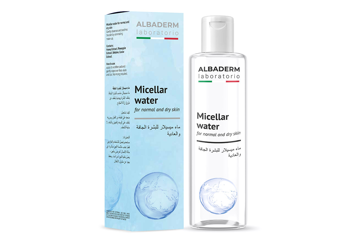 ALBADERM MICELLAR WATER FOR NORMAL AND DRY SKIN 250 ML - Apotek Plus Pharmacy