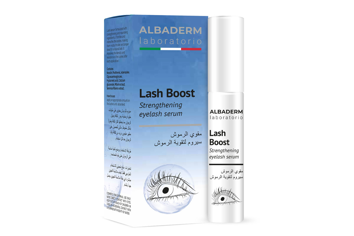 ALBADERM LASH BOOST STRENGTHENING EYELASH SERUM 10 ML - Apotek Plus Pharmacy