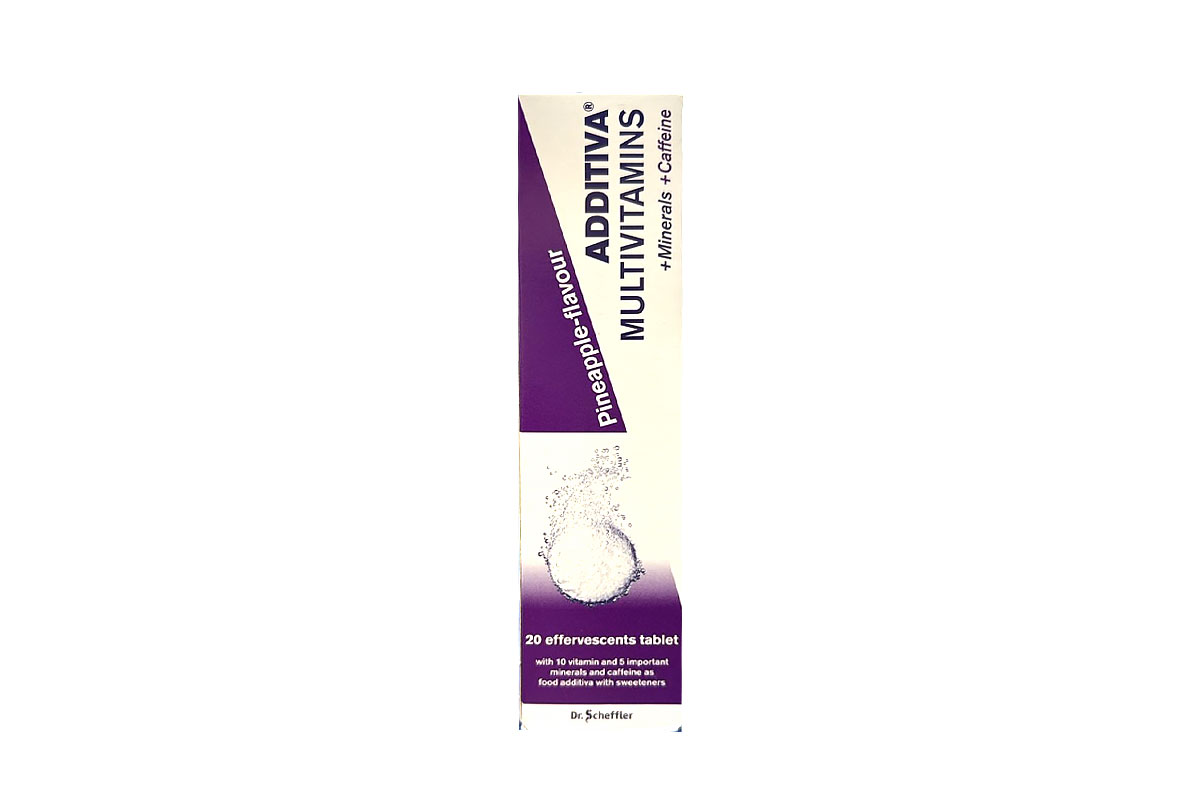 ADDITIVA MULTIVITAMINS PLUS MINERALS PLUS CAFFEINE 20 TABLET - Apotek Plus Pharmacy