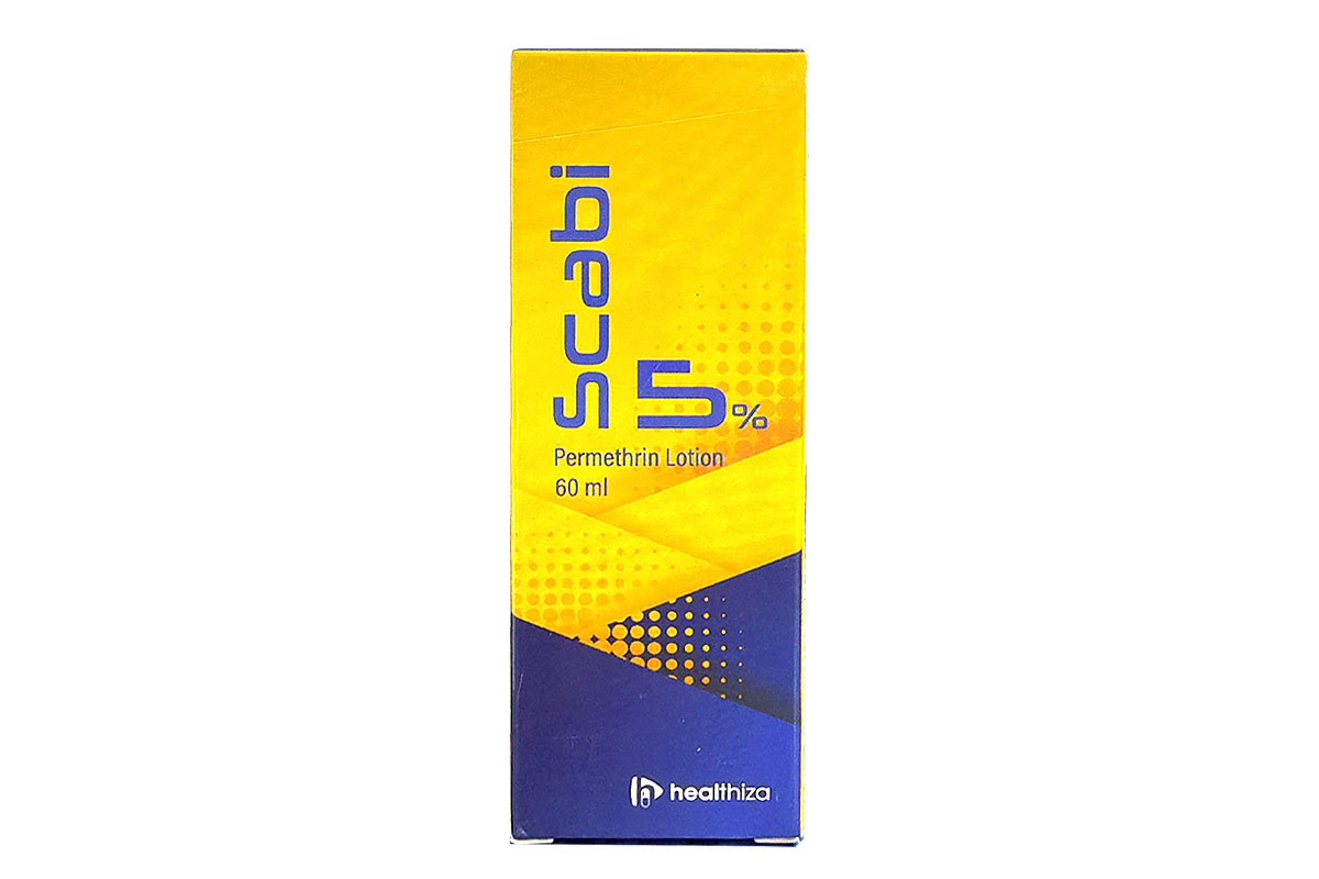 HEALTHIZA SCABI 5% PERMETHRIN LOTION 60ML - Apotek Plus Pharmacy