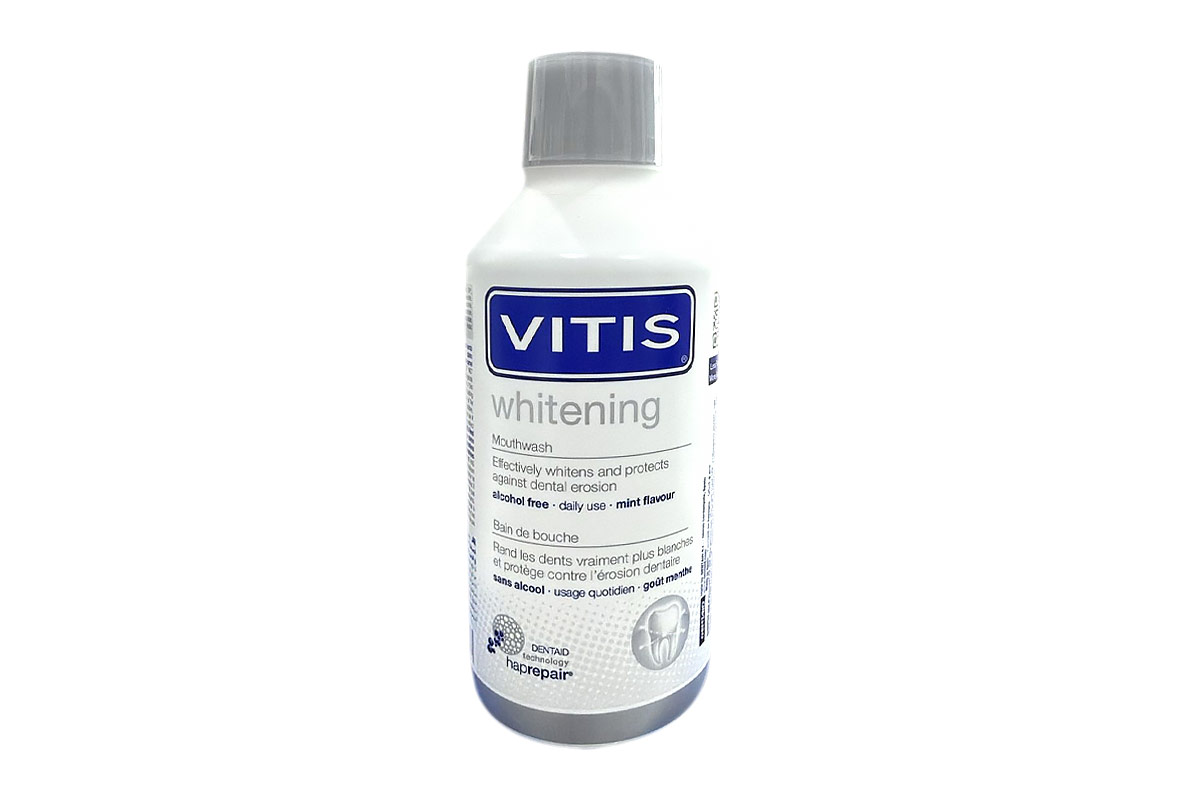 VITIS WHITENING MOUTH WASH MINT FLAVOUR 500ML - Apotek Plus Pharmacy