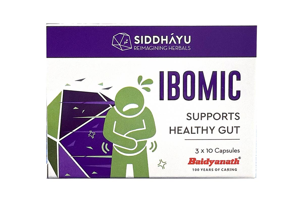 SIDDHAYU IBOMIC HEALTHY GUT 30 CAPSULES - Apotek Plus Pharmacy