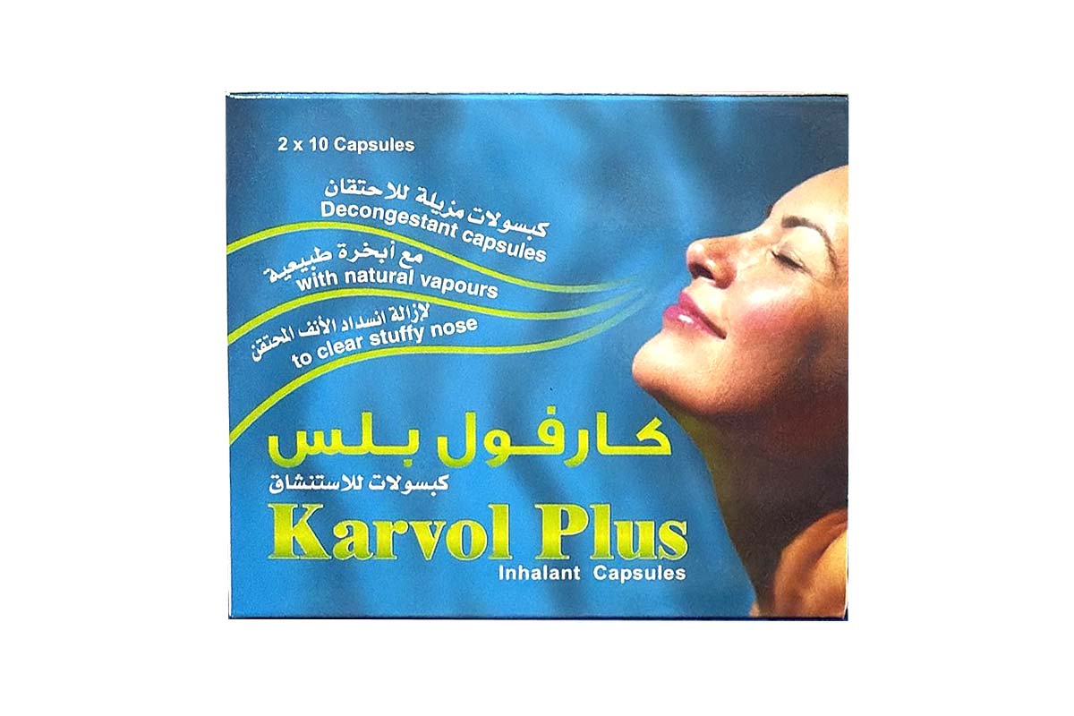 KARVOL PLUS INHALANT DECONGESTANT 20 CAPSULES - Apotek Plus Pharmacy