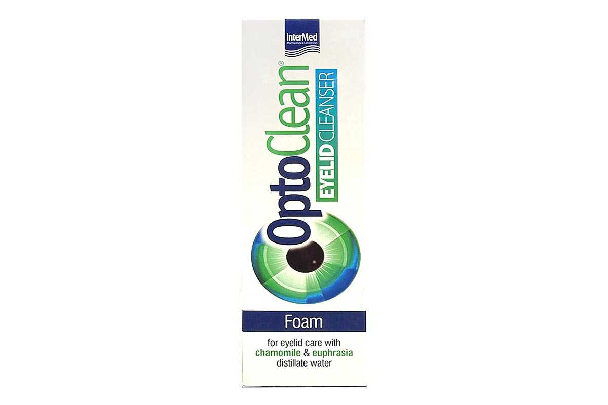 INTERMED OPTOCLEAN EYELID CLEANSER FOAM 50ML - Apotek Plus Pharmacy