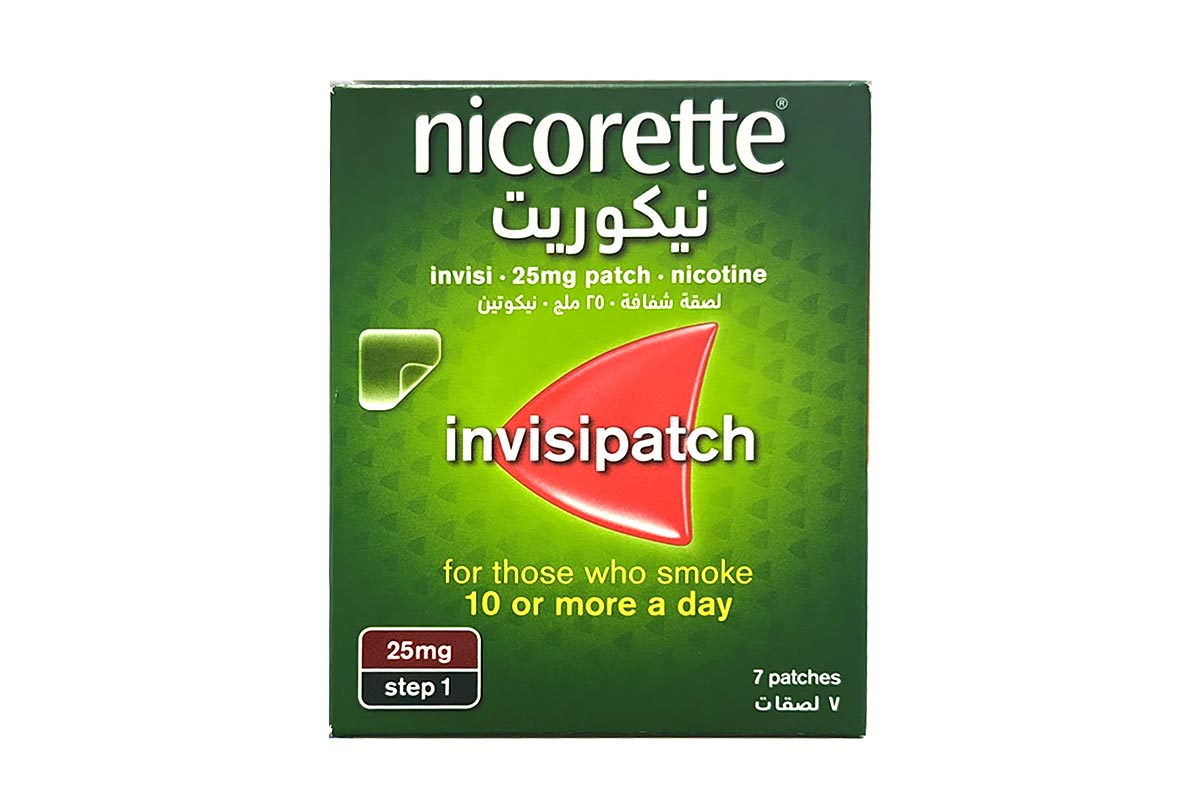 NICORETTE 25MG INVISI PATCH 7 PATCHES - Apotek Plus Pharmacy