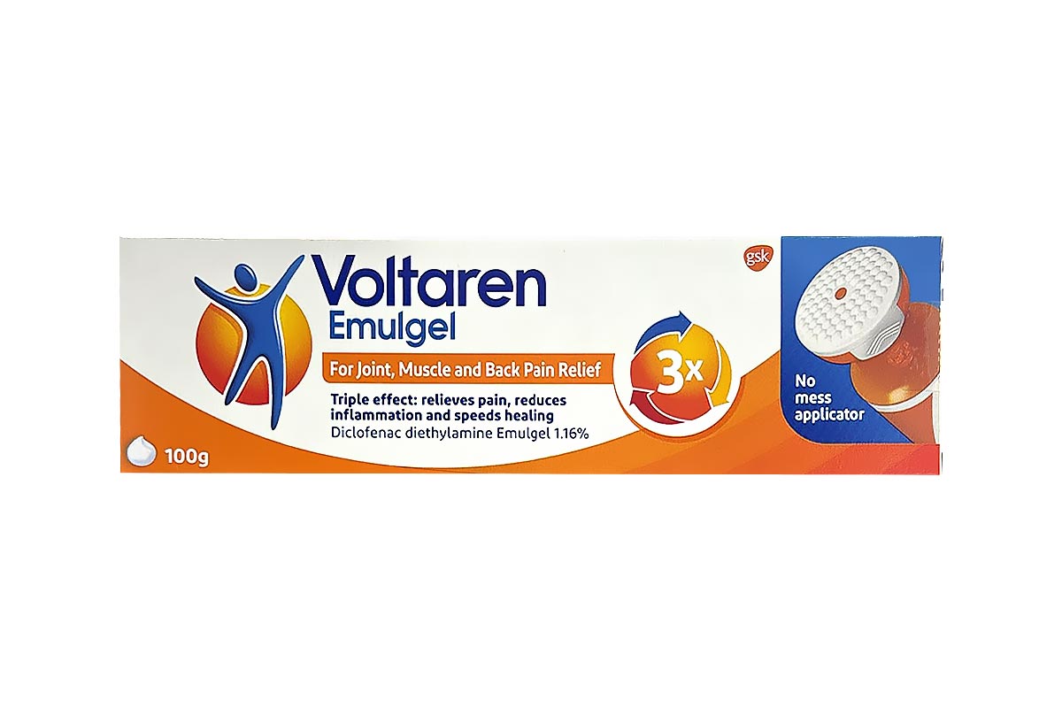 VOLTAREN EMULGEL NO MESS APPLICATOR 100GM - Apotek Plus Pharmacy