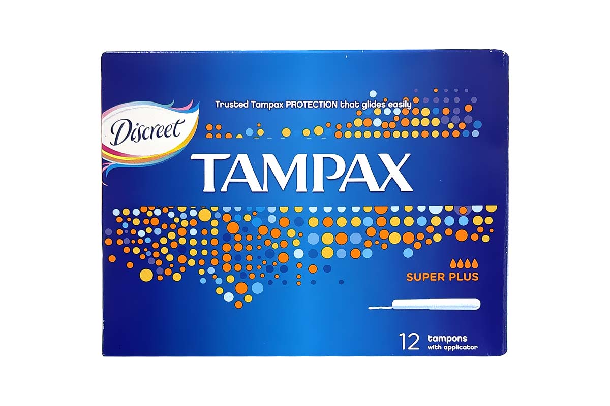 TAMPAX SUPER PLUS WITH APPLICATOR 12 TAMPONS - Apotek Plus Pharmacy