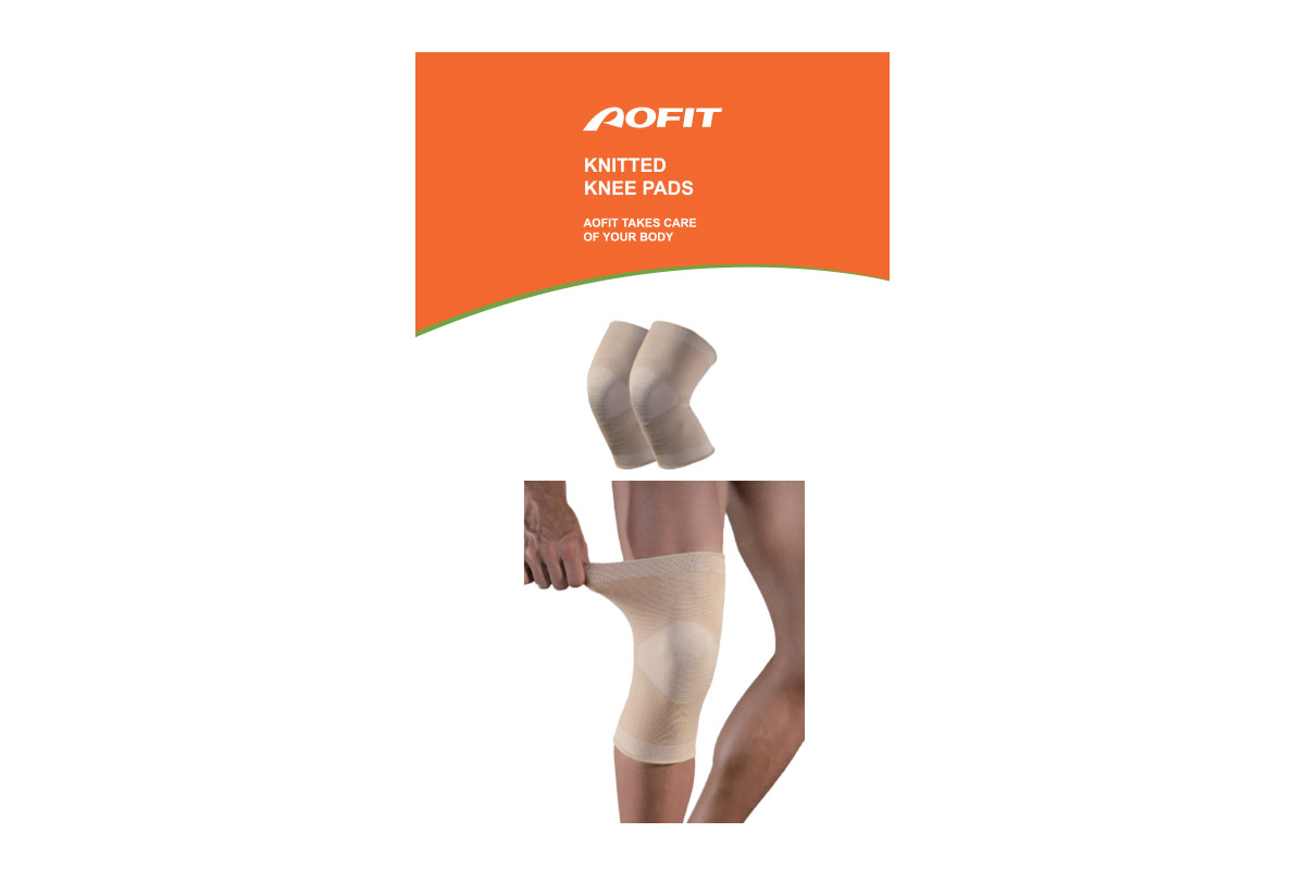 AOFIT KNITTED KNEE PADS ELASTIC SIZE L 1 PCS - Apotek Plus Pharmacy