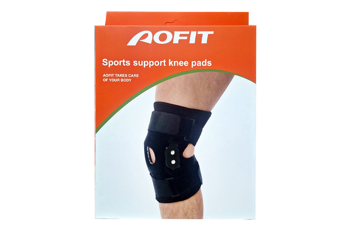 AOFIT SPORTS SUPPORT KNEE PADS DOUBLE CURVED - Apotek Plus Pharmacy
