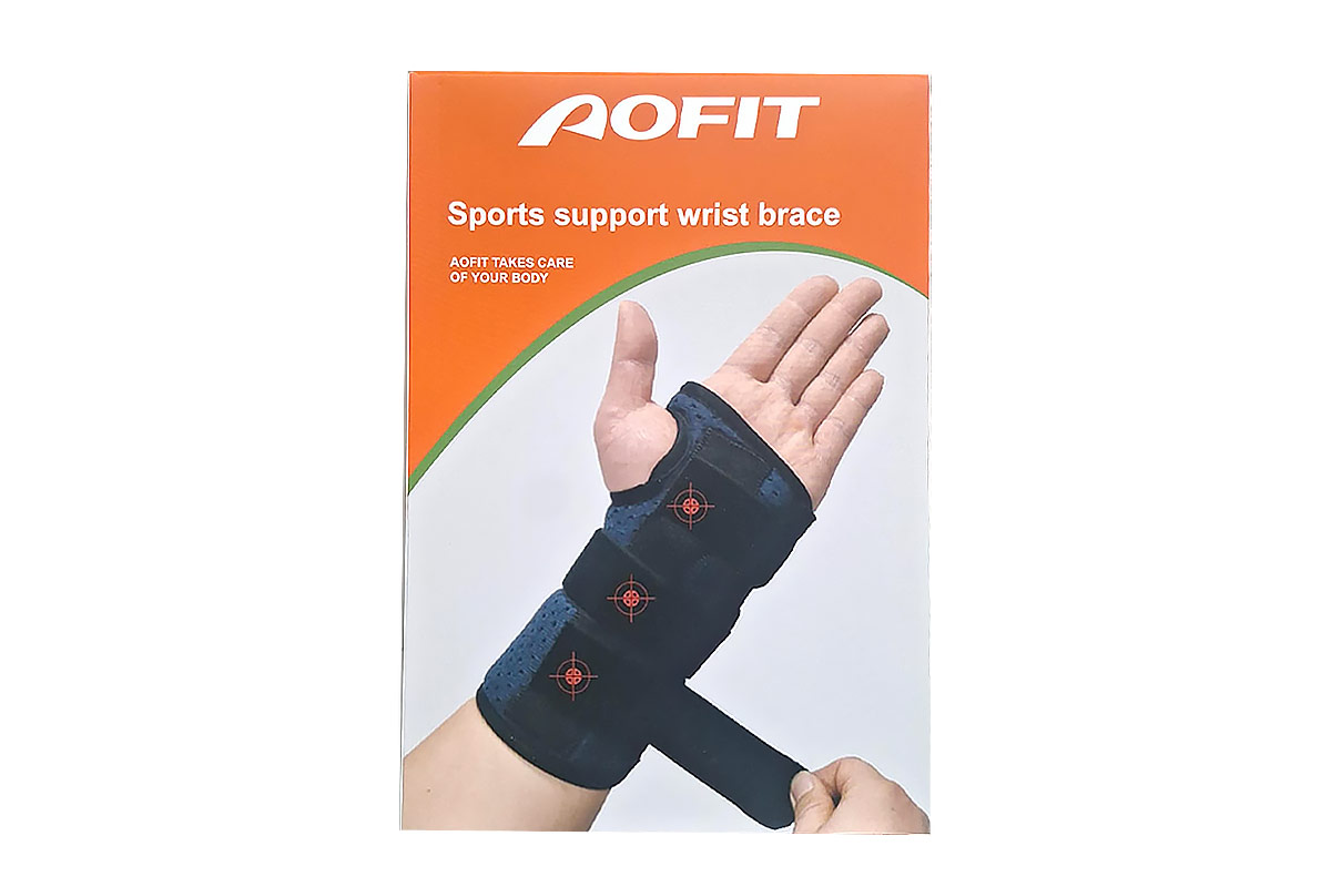 AOFIT SPORTS SUPPORT WRIST BRACE SIZE L 1 PCS - Apotek Plus Pharmacy