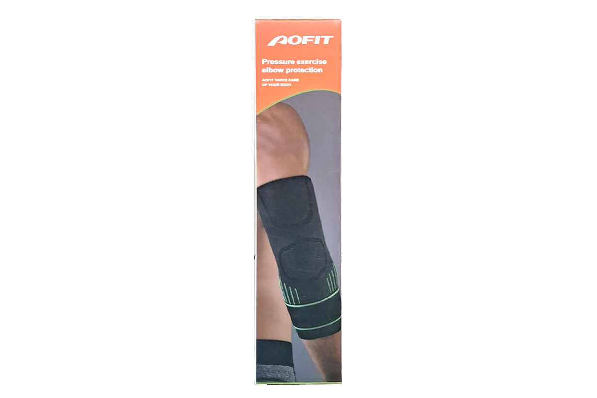 AOFIT PRESSURE EXERCISE ELBOW PROTECTION COLOR BLACK SIZE XL 1 PCS - Apotek Plus Pharmacy
