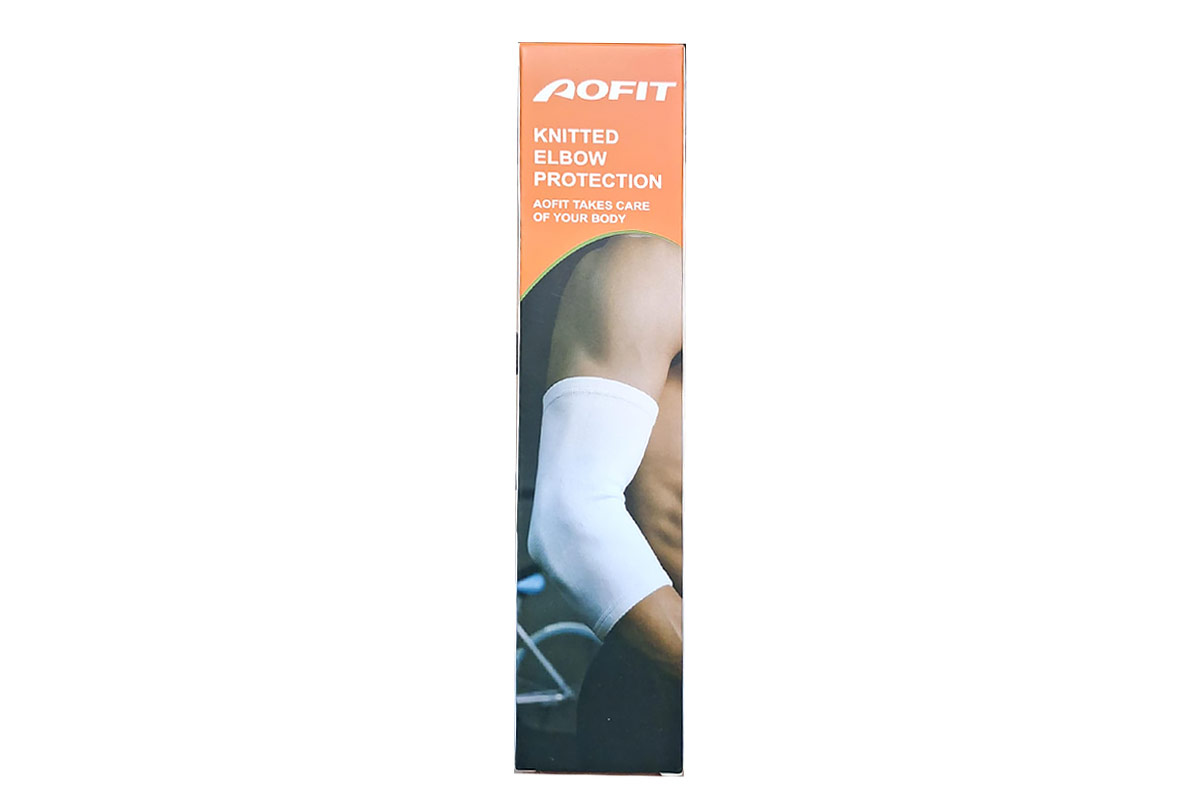 AOFIT KNITTED ELBOW PROTECTION SIZE M COLOR WHITE 1 PCS - Apotek Plus Pharmacy