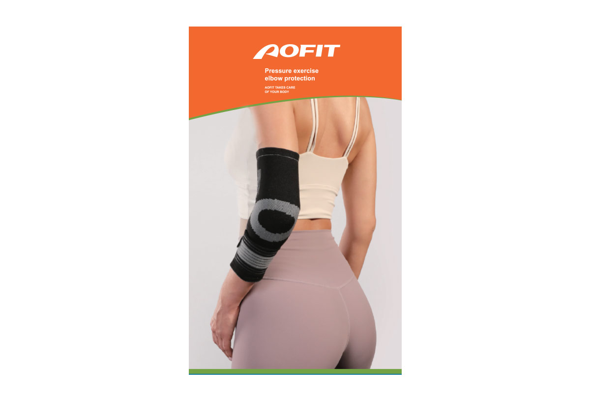 AOFIT PRESSURE EXERCISE ELBOW PROTECTION COLOR BLACK SIZE M 1 PCS - Apotek Plus Pharmacy